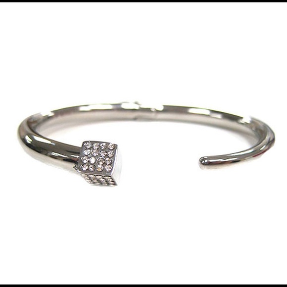 Pavé Cubic Zirconia Cube Bracelet,NWT-Boutique - Picture 8 of 10